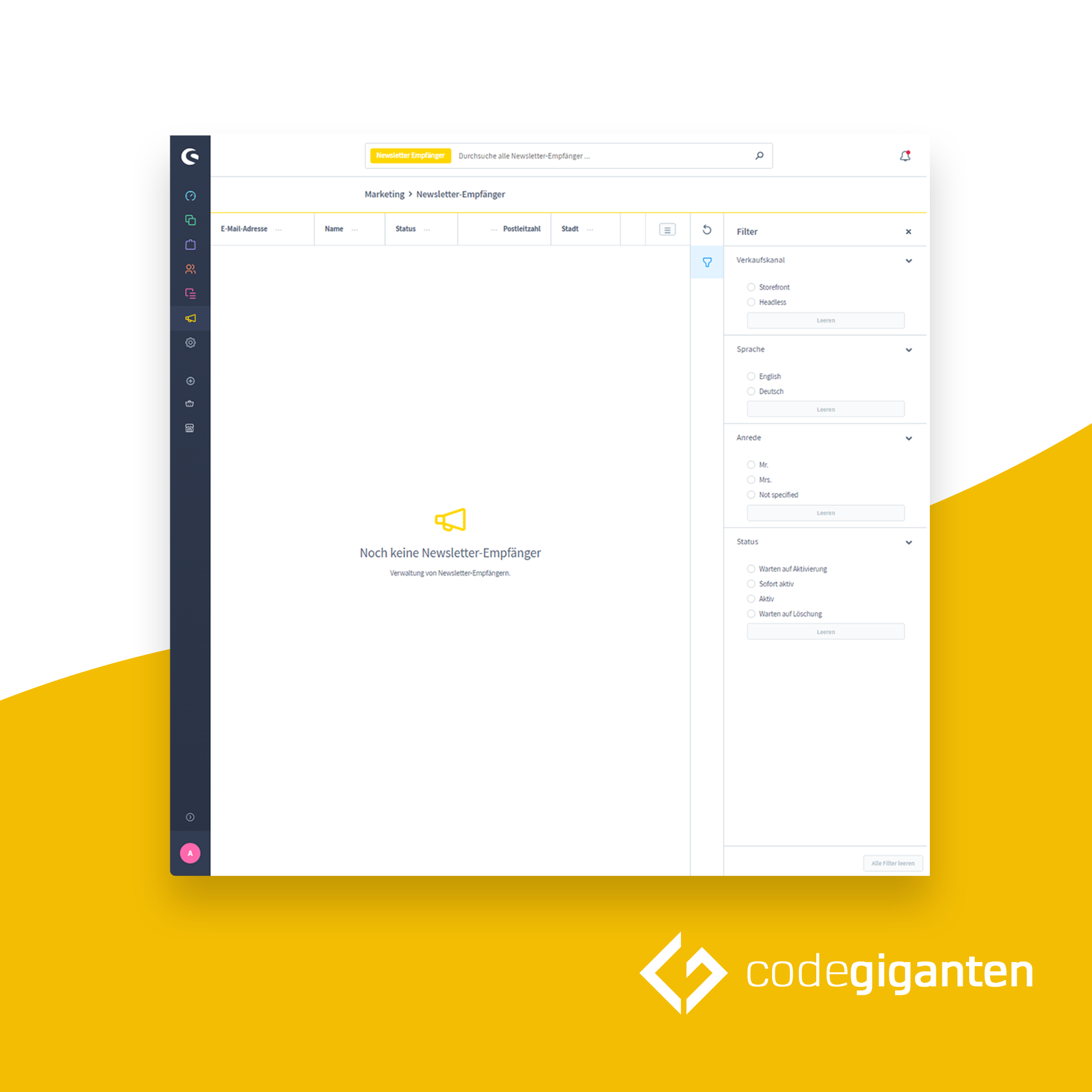 Advanced filters for administration