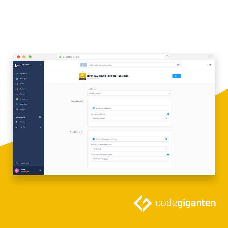 E-Mail / Gutschein zum Geburtstag