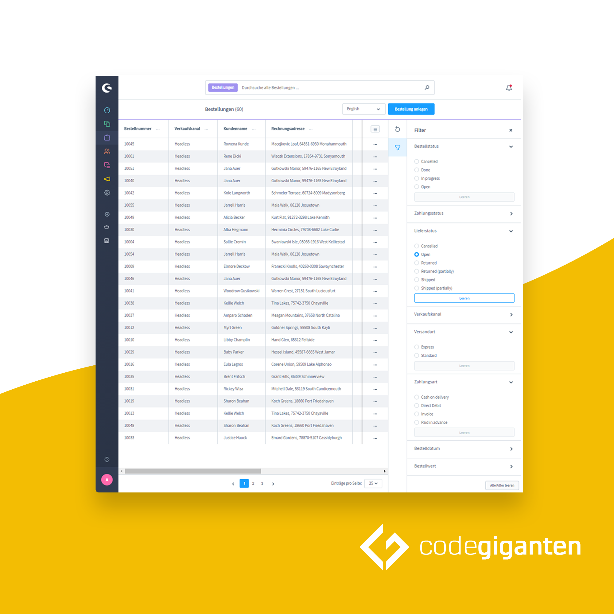 Advanced filters for administration