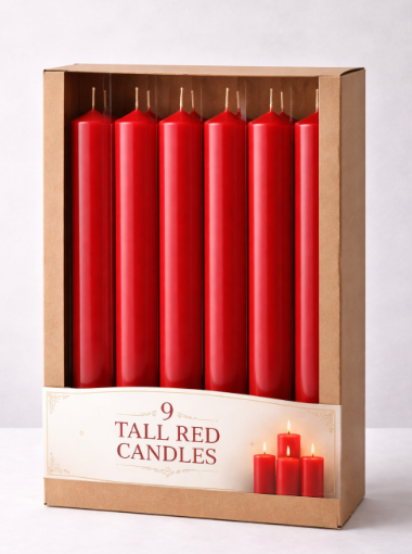 9er Set Premium Kirchenkerzen