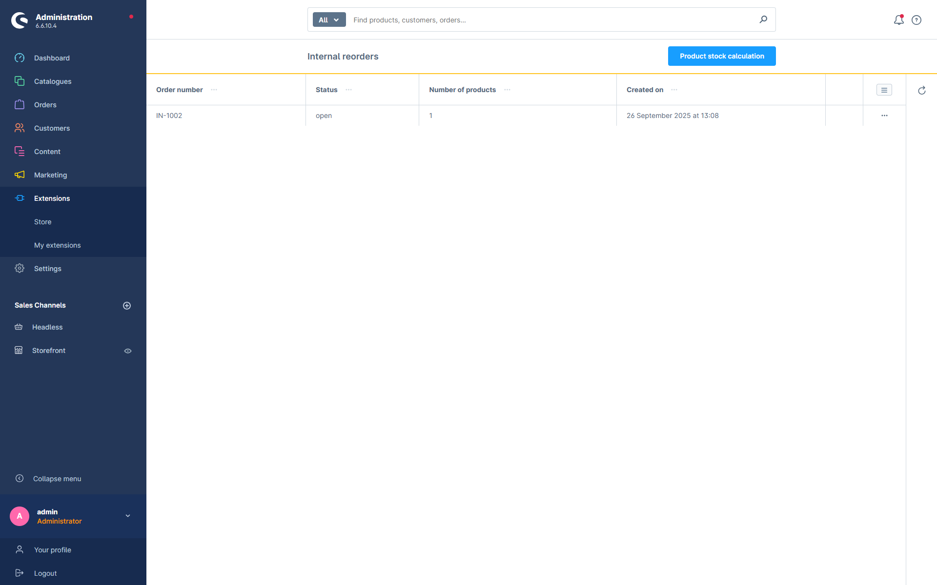 Automatic inventory planning – forecasting, minimum stock levels, reordering