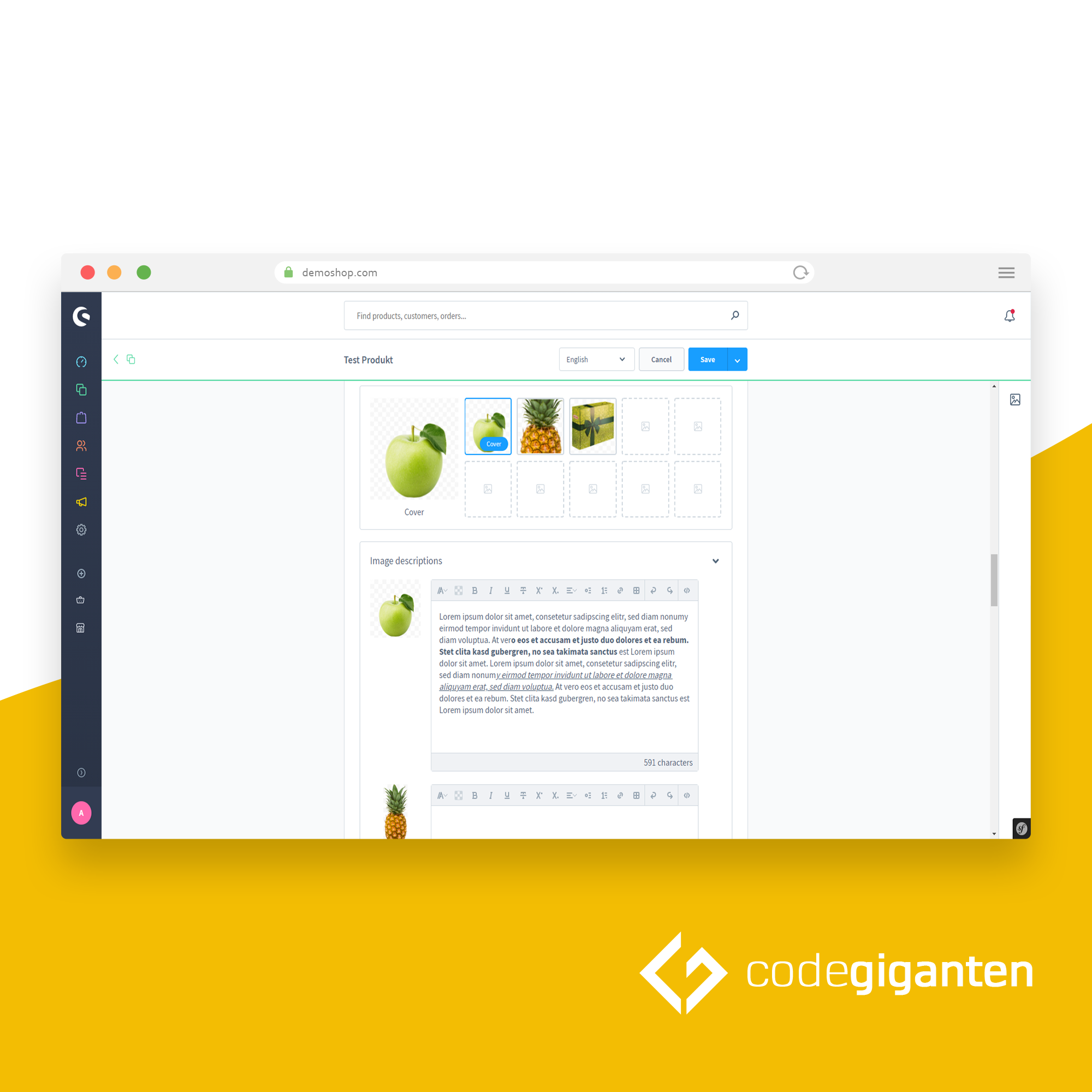 Add Descriptions to Product Images