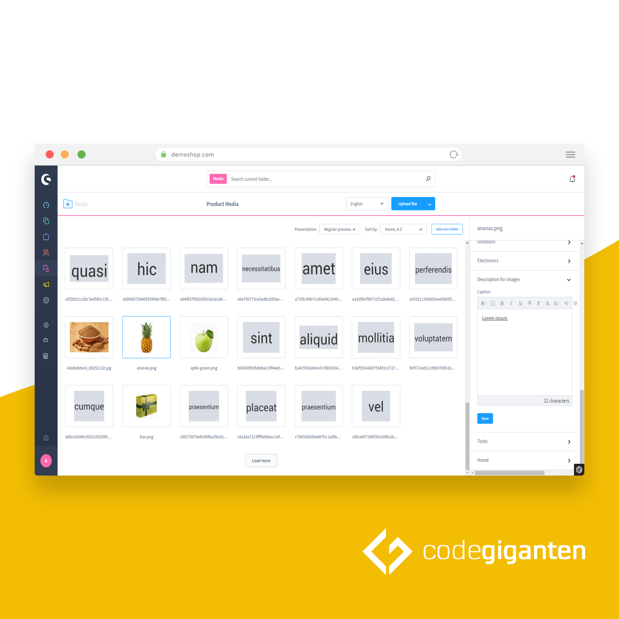 Add Descriptions to Product Images