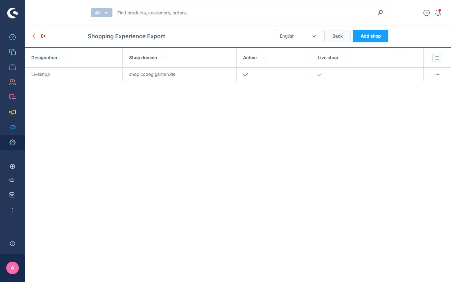 CMS page export and transfer to live shop