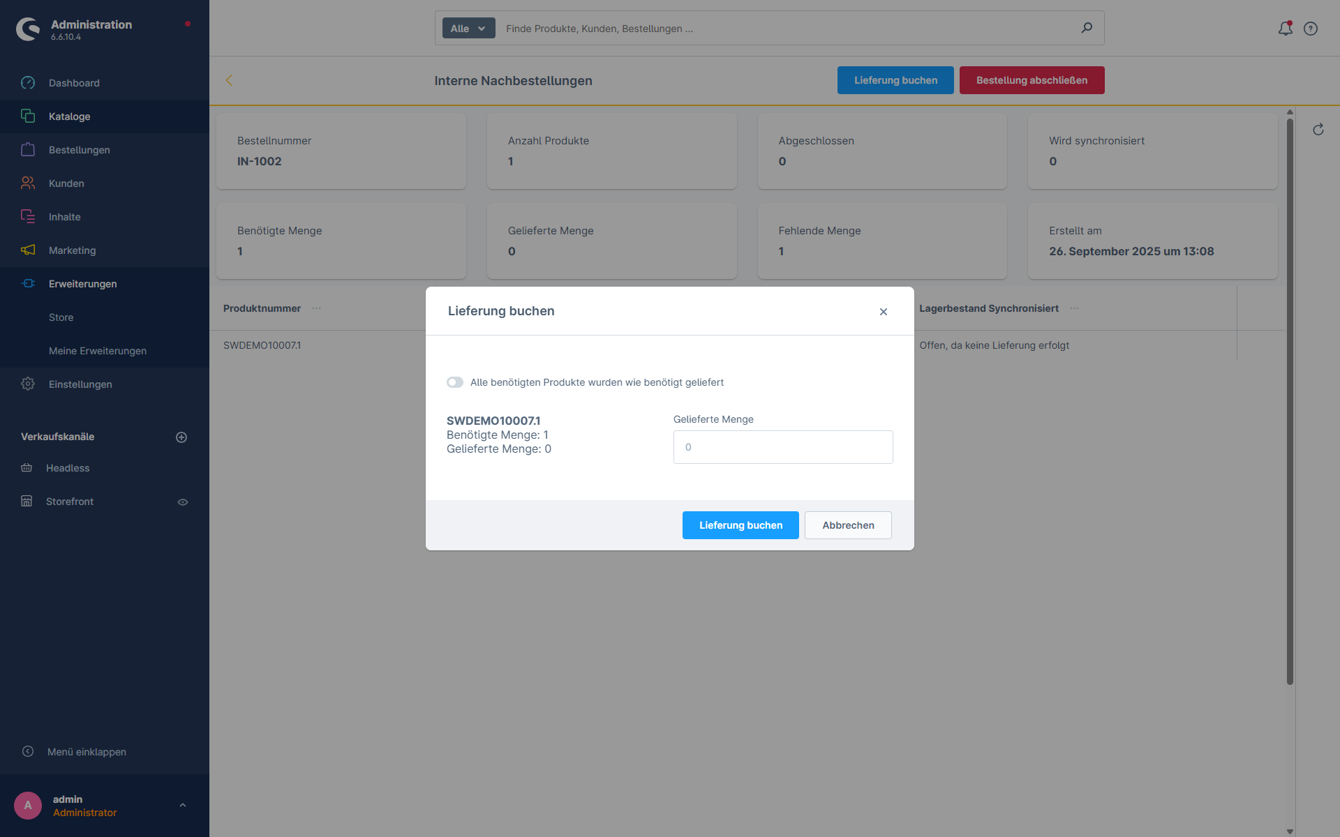 Automatic inventory planning – forecasting, minimum stock levels, reordering