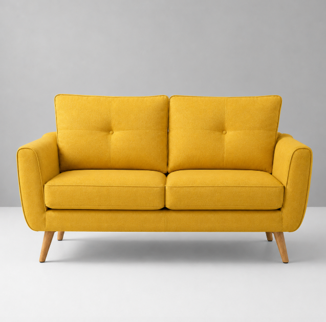 Gelbes Sofa im modernen Design