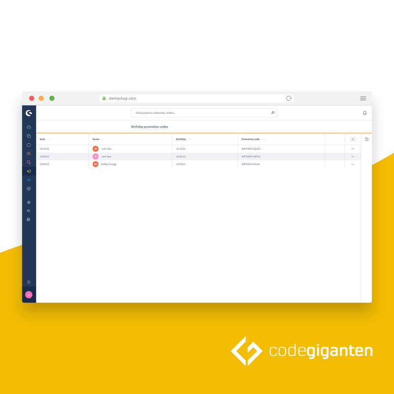E-Mail / Gutschein zum Geburtstag