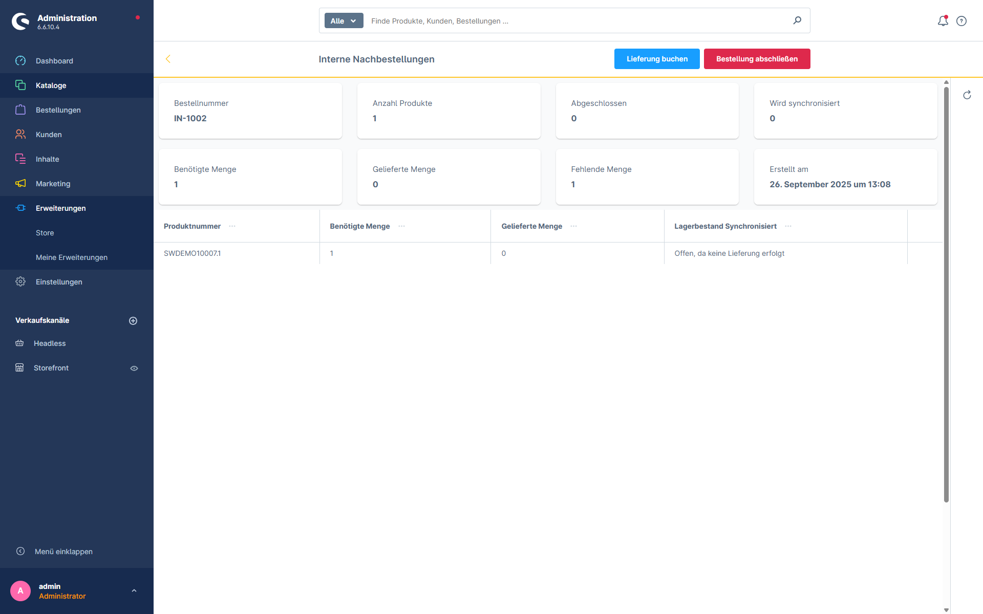 Automatic inventory planning – forecasting, minimum stock levels, reordering