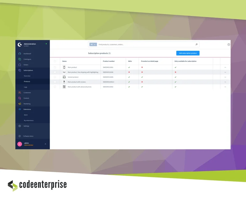 Abo Produkte anbieten über Mollie und Paypal Vaulting