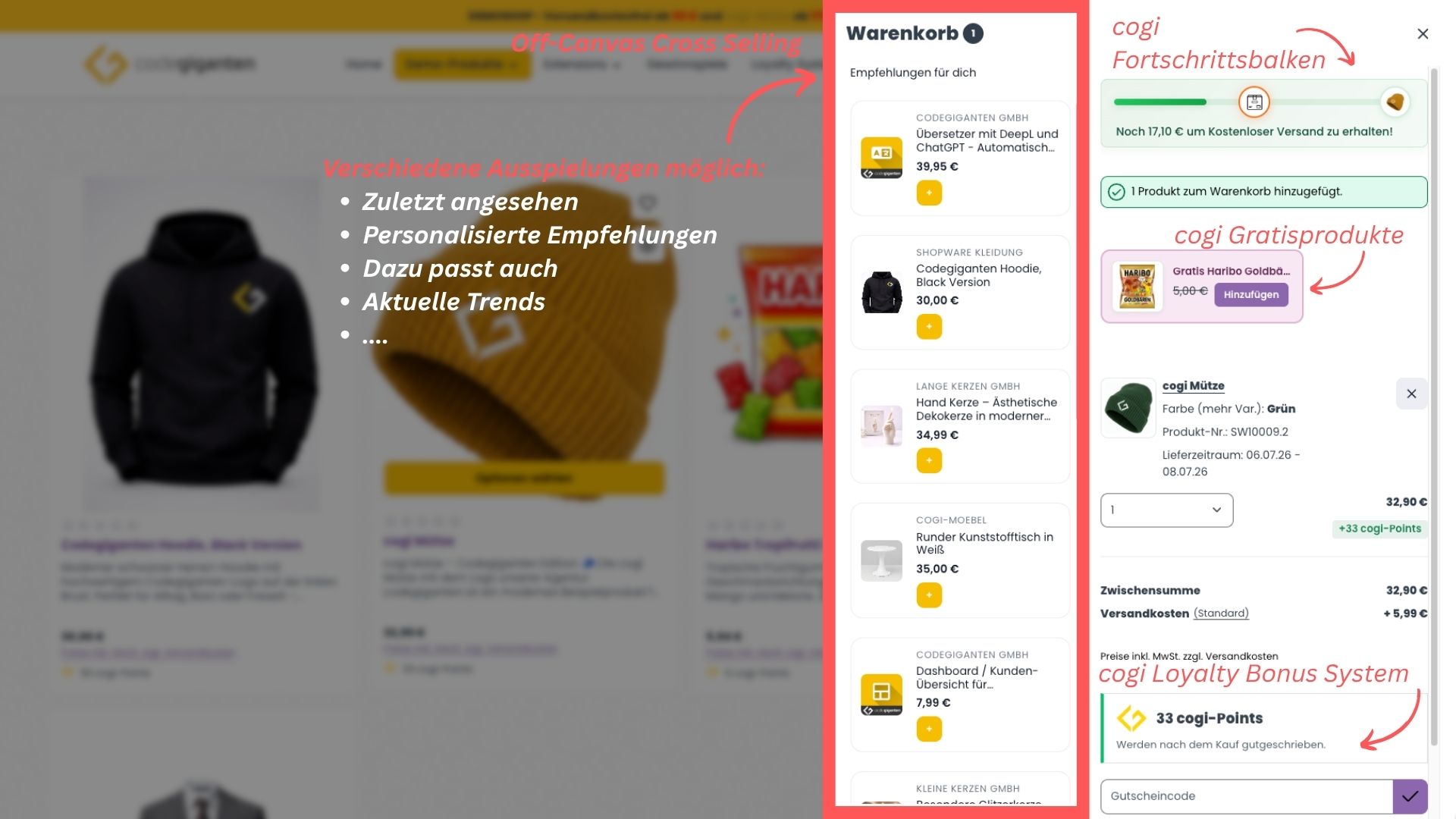 Cross-Selling Pro | KI Cross Selling im Warenkorb + Zubehör + Bundles + Produkte