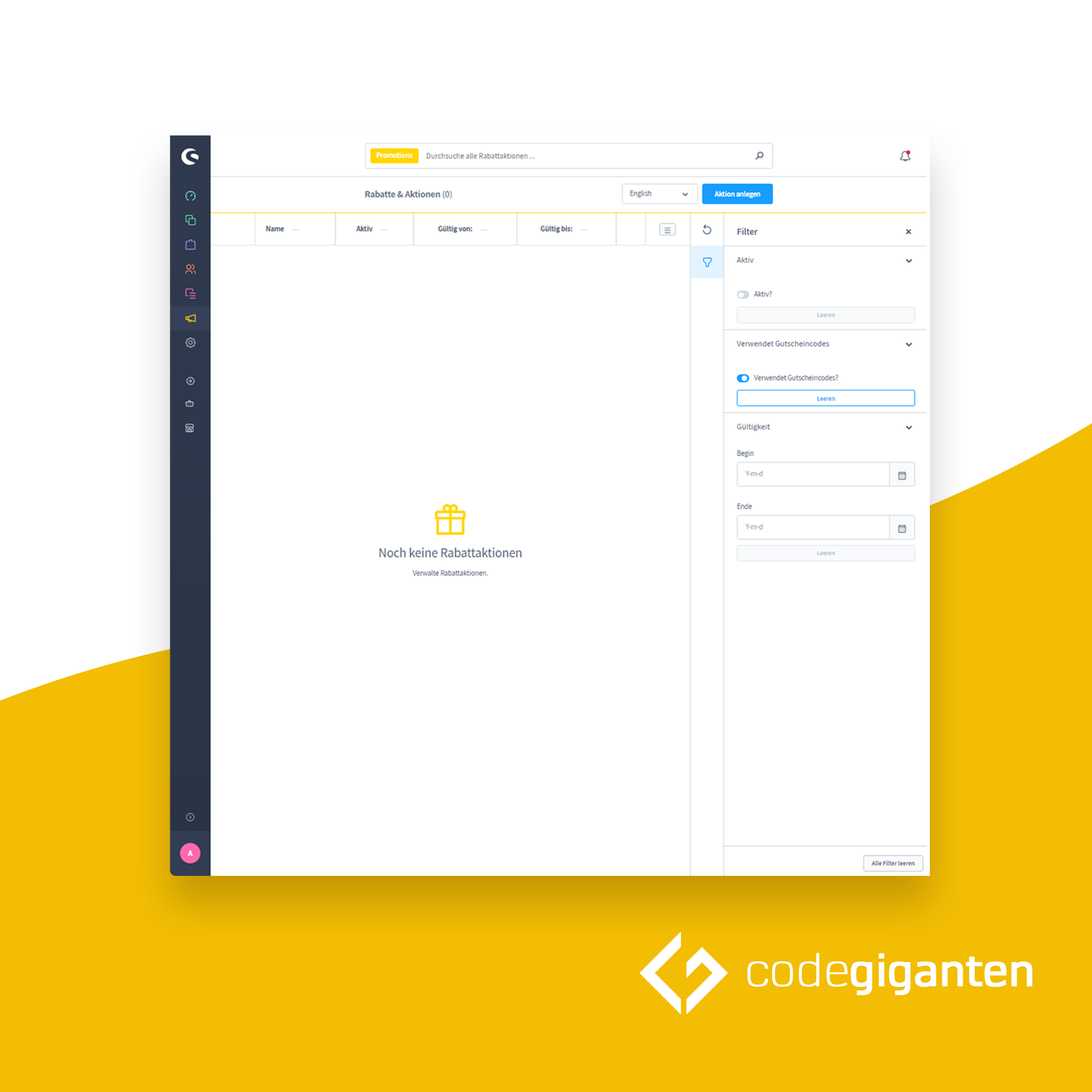 Advanced filters for administration