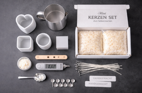 Mini Candle Set – DIY Candle Making Kit (Includes Accessories)
